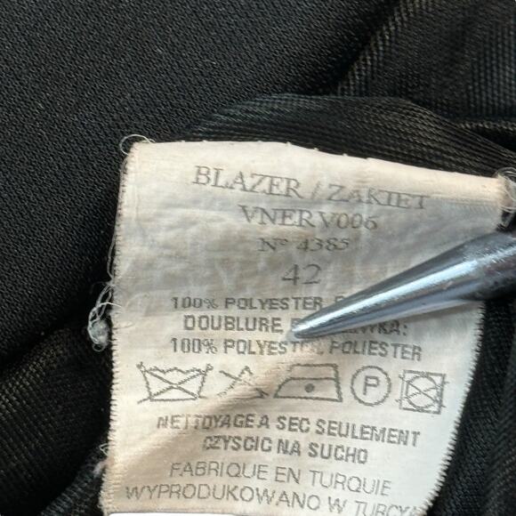 Jacqueline Riu Steampunk Jacket Women VTG 42 Black Gothic Victorian DarkAcademia - Picture 10 of 11